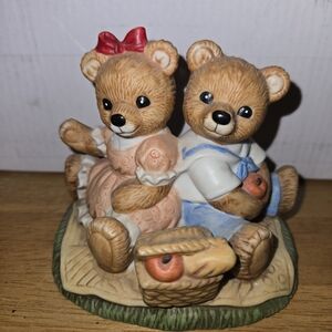 Adorable Bear Couple Figurine